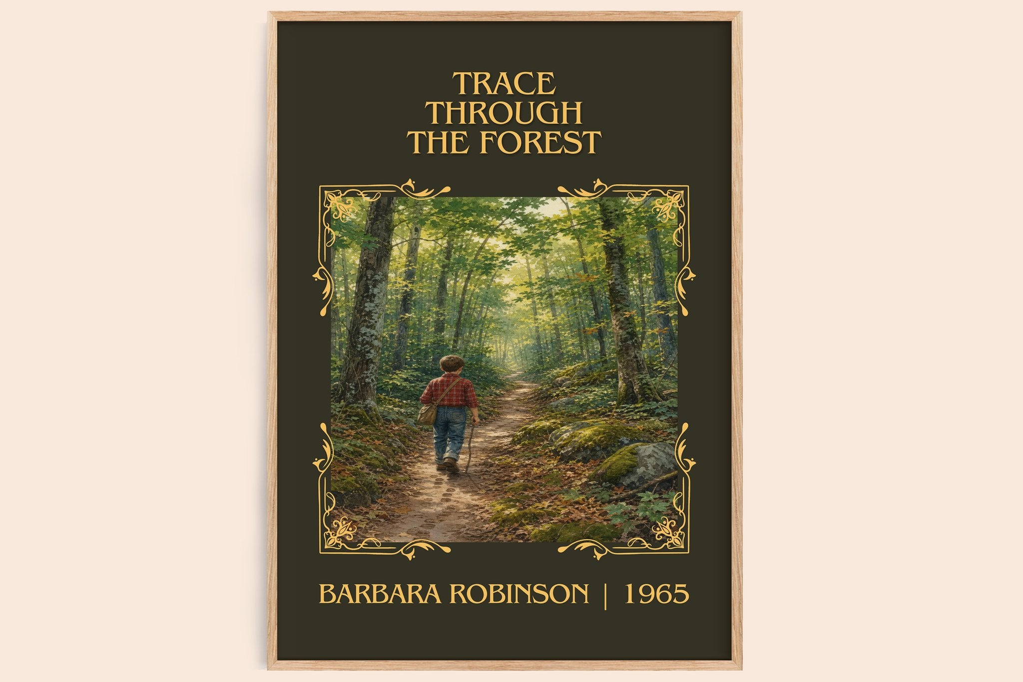Trace Through The Forest Classic Book Art Print by Barbara Robinson