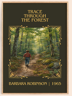 Trace Through The Forest Classic Book Art Print by Barbara Robinson – book poster