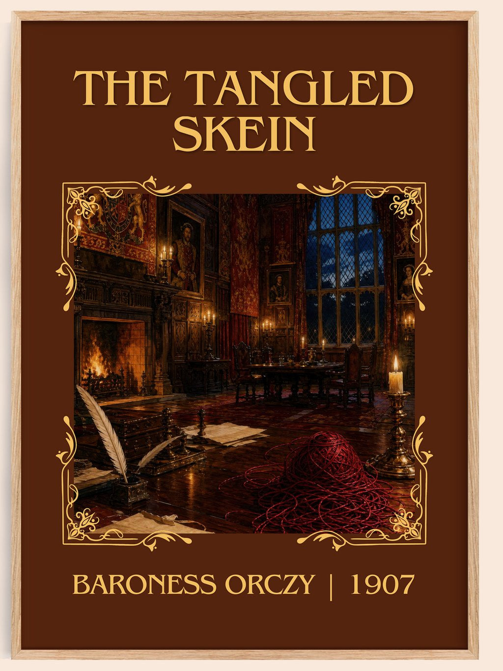 The Tangled Skein Classic Book Art Print by Baroness Orczy – book poster