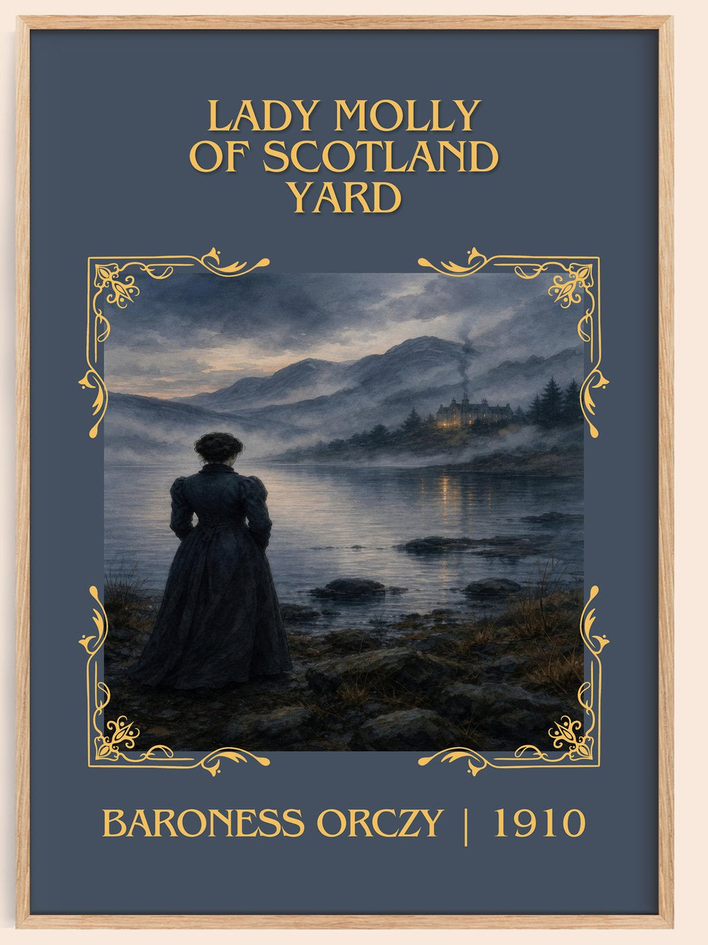Lady Molly Of Scotland Yard Classic Book Art Print by Baroness Orczy – book poster