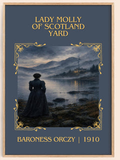 Lady Molly Of Scotland Yard Classic Book Art Print by Baroness Orczy – book poster