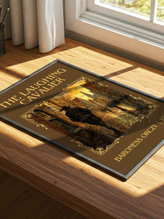 The Laughing Cavalier Classic Book Art Print by Baroness Orczy – print on a sunlit desk