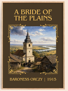 A Bride Of The Plains Classic Book Art Print by Baroness Orczy – book poster
