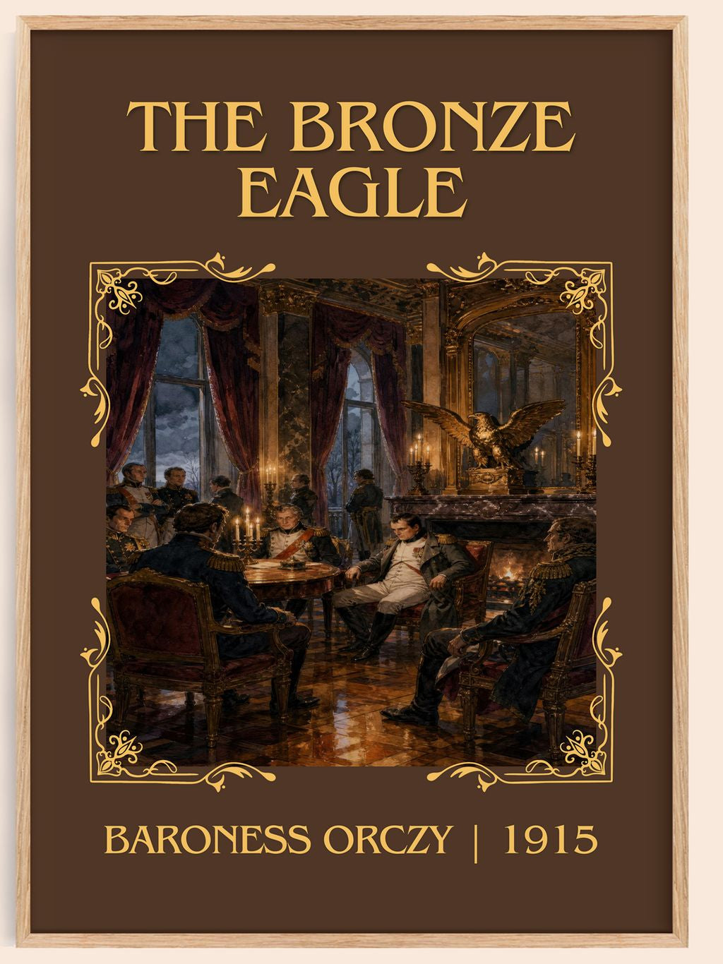 The Bronze Eagle Classic Book Art Print by Baroness Orczy – book poster