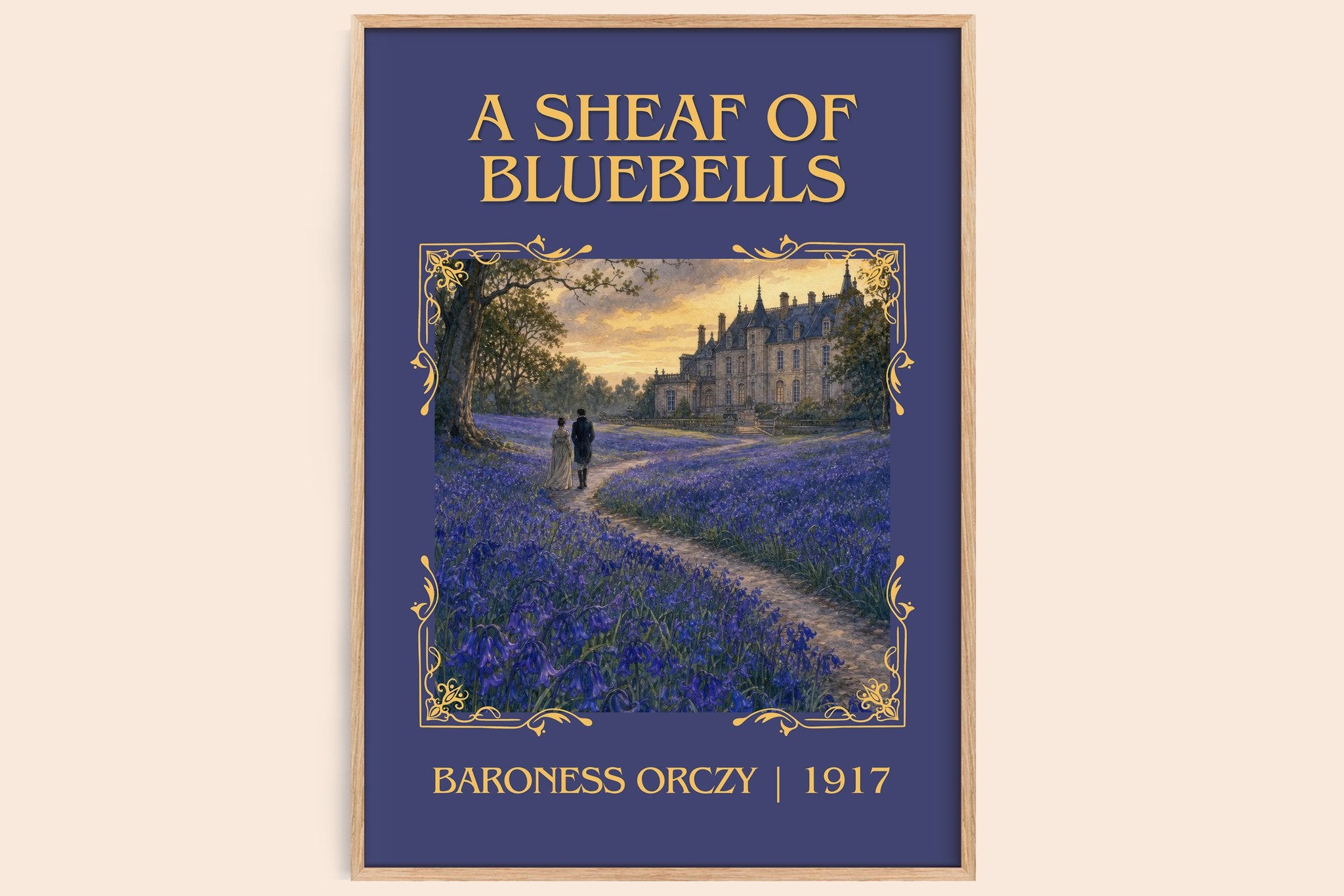 A Sheaf Of Bluebells Classic Book Art Print by Baroness Orczy