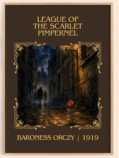 League Of The Scarlet Pimpernel Classic Book Art Print by B. Orczy – book poster