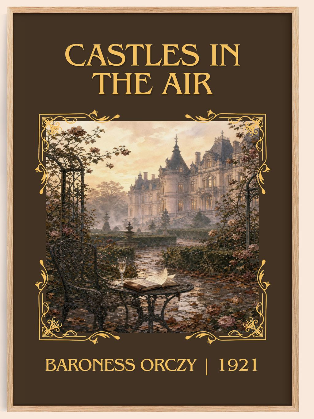 Castles In The Air Classic Book Art Print by Baroness Orczy – book poster