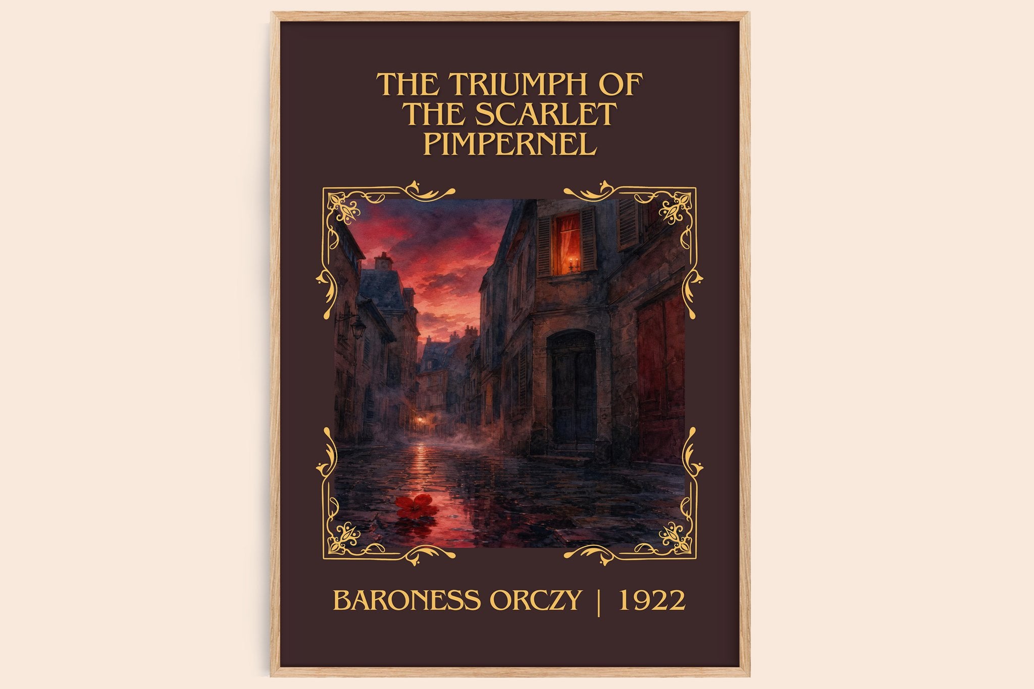 Triumph Of The Scarlet Pimpernel Classic Book Art Print by B. Orczy