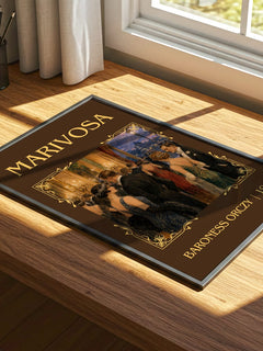 Marivosa Classic Book Art Print by Baroness Orczy – print on a sunlit desk