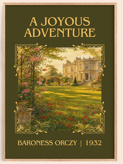 A Joyous Adventure Classic Book Art Print by Baroness Orczy – book poster