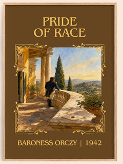 Pride Of Race Classic Book Art Print by Baroness Orczy – book poster