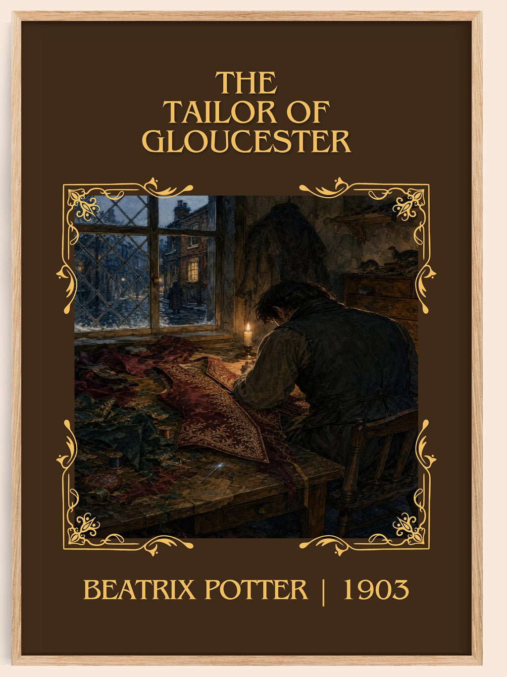 The Tailor Of Gloucester Classic Book Art Print by Beatrix Potter – book poster