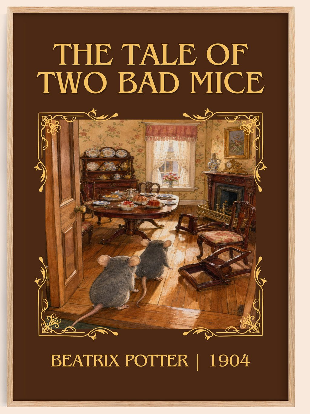 The Tale Of Two Bad Mice Classic Book Art Print by Beatrix Potter – book poster