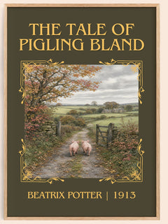 The Tale Of Pigling Bland Classic Book Art Print by Beatrix Potter – book poster