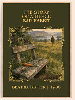 Story Of A Fierce Bad Rabbit Classic Book Art Print by Beatrix Potter – book poster