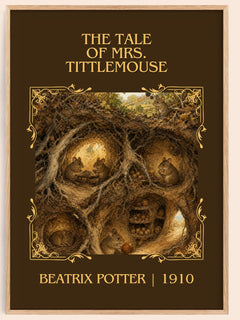 The Tale Of Mrs. Tittlemouse Classic Book Art Print by Beatrix Potter – book poster
