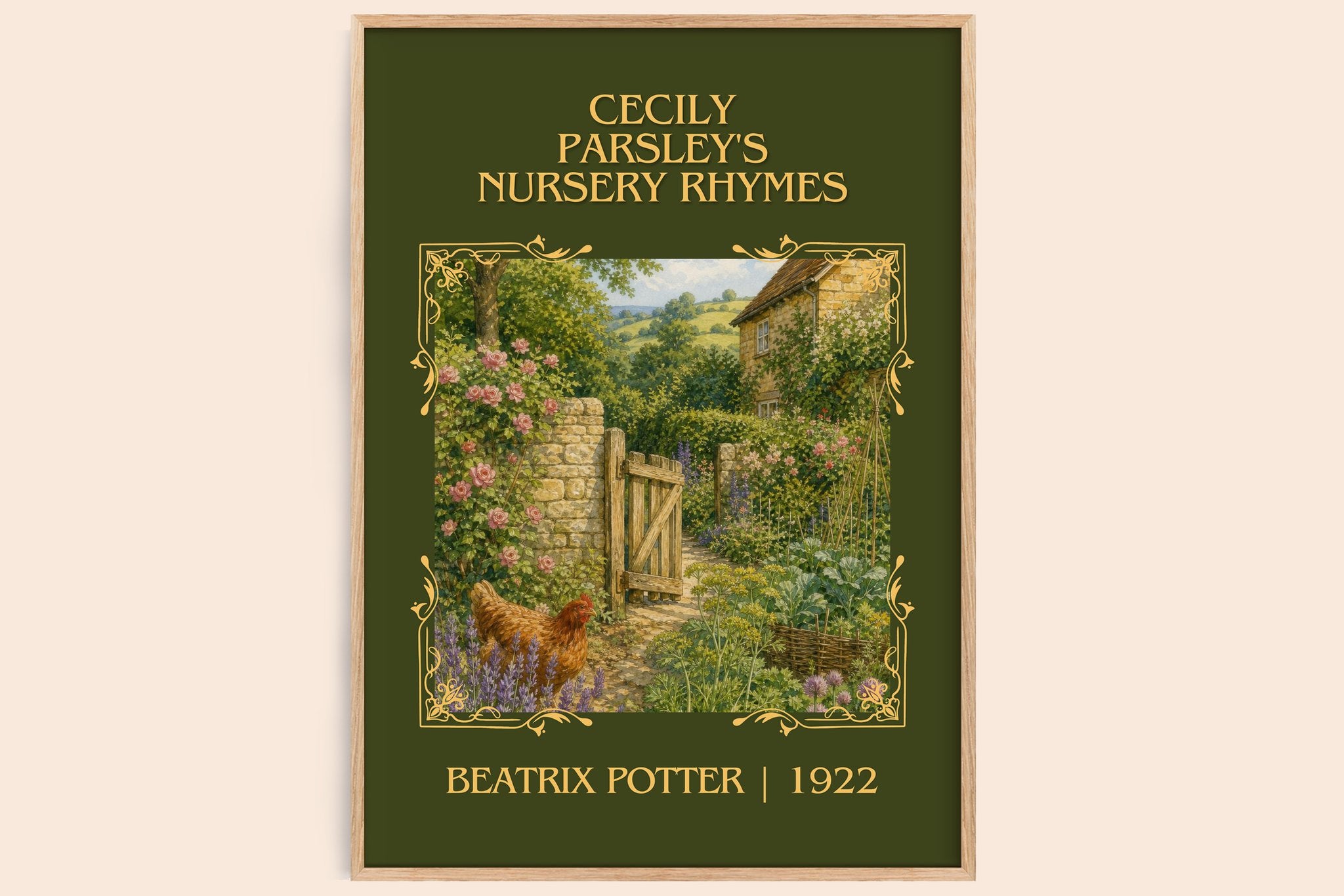 Cecily Parsley's Nursery Rhymes Classic Book Art Print by B. Potter