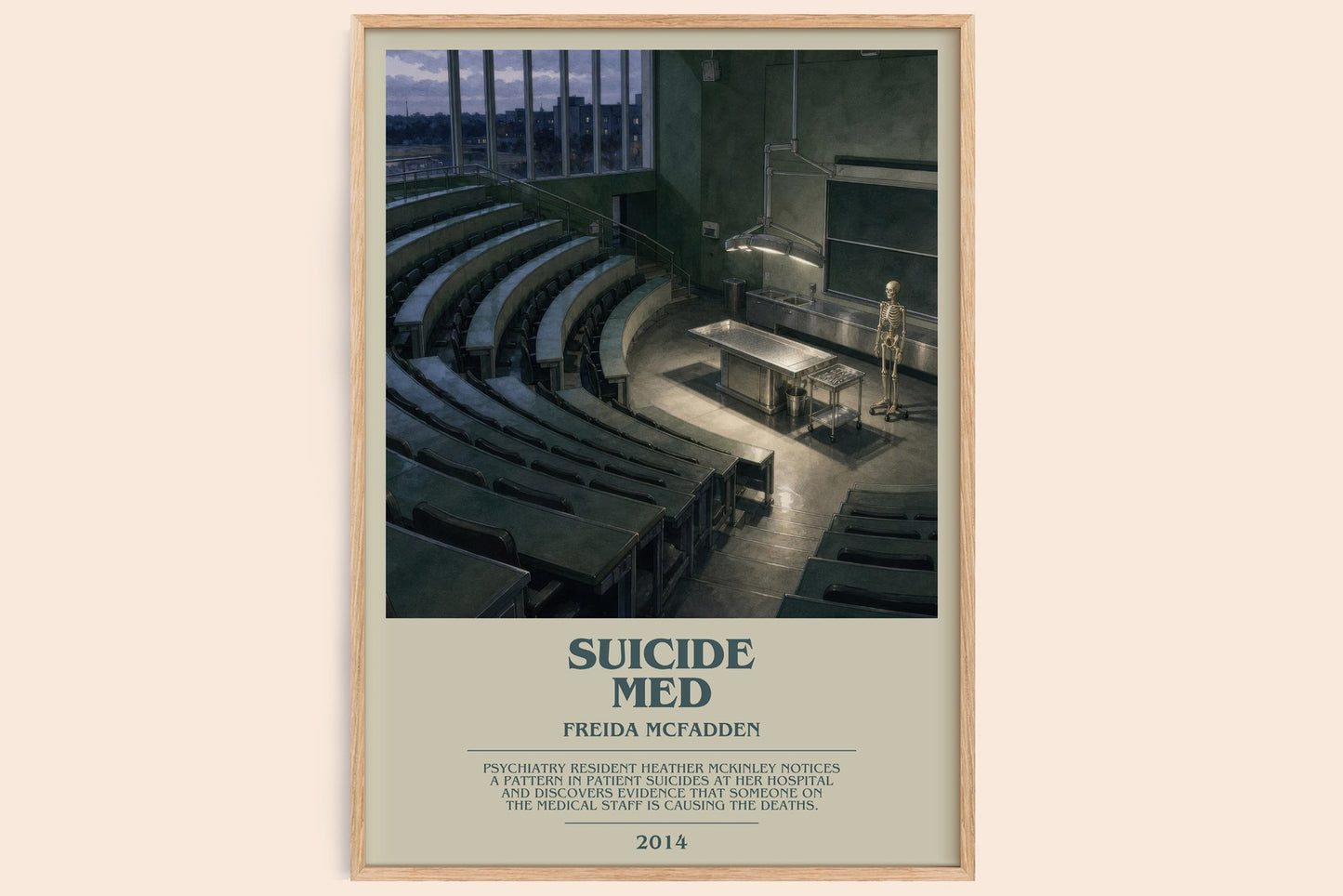 Suicide Med bookish book poster by Freida Mcfadden – framed literary art print