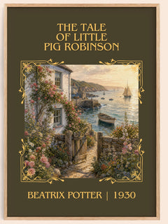 Tale Of Little Pig Robinson Classic Book Art Print by Beatrix Potter – book poster