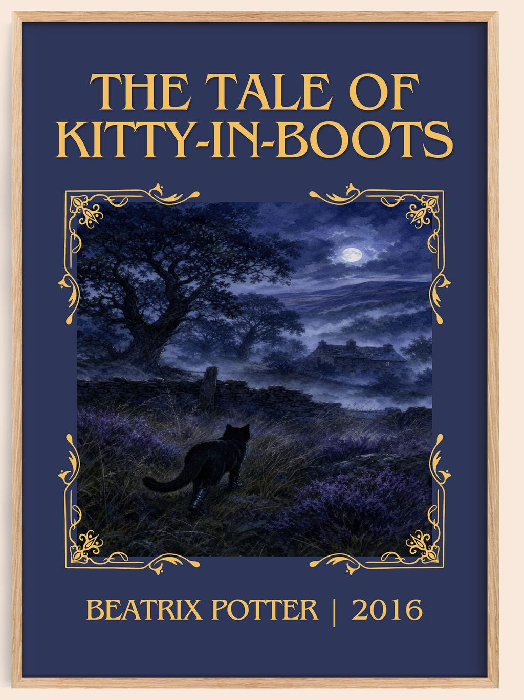The Tale Of Kitty-In-Boots Classic Book Art Print by Beatrix Potter – book poster