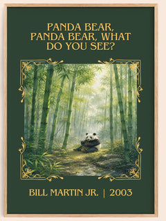 Panda Bear, Panda Bear, What Do You See? Classic Book Art Print – book poster
