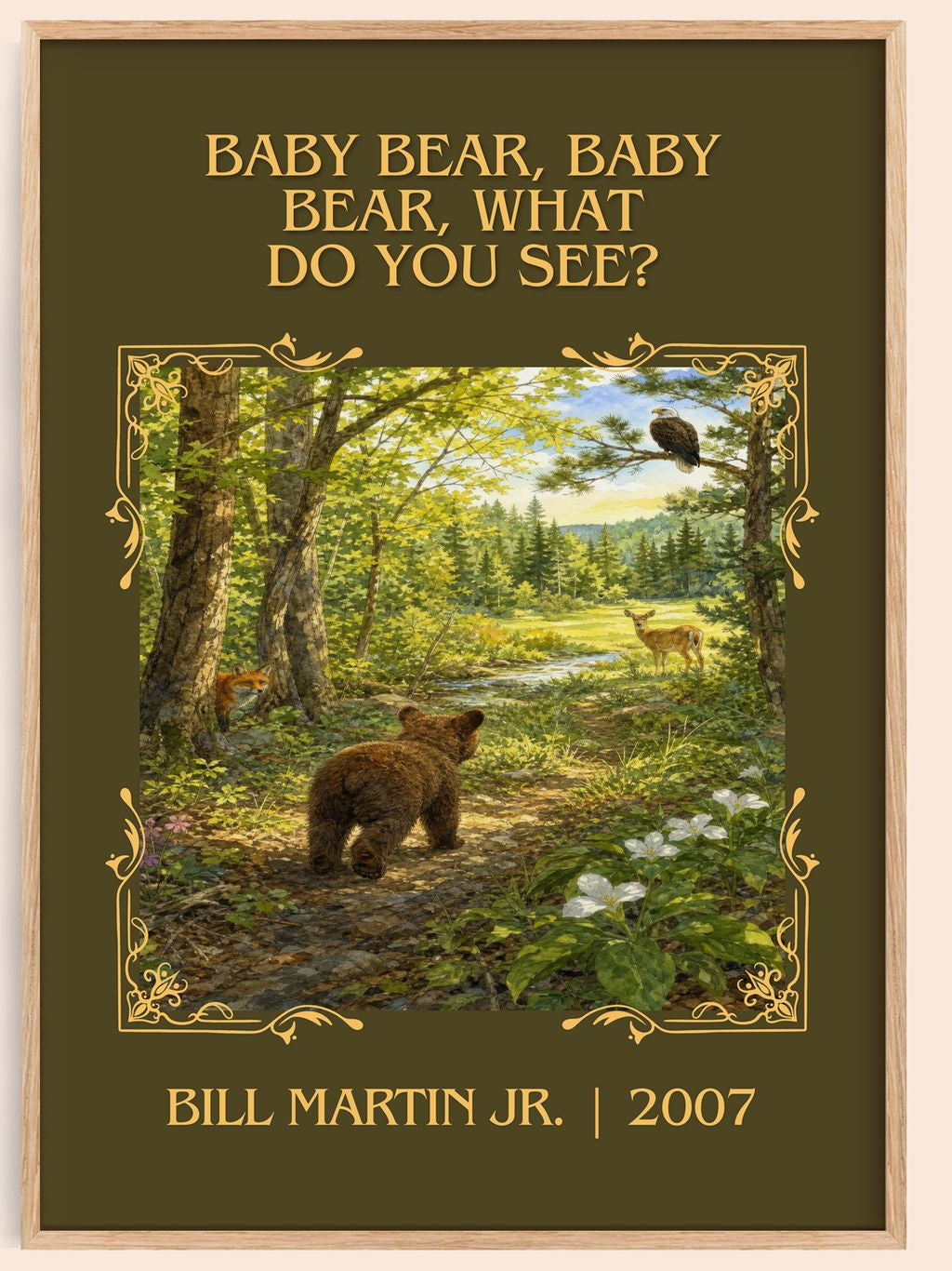 Baby Bear, Baby Bear, What Do You See? Classic Book Art Print – book poster