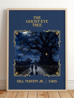The Ghost-Eye Tree Classic Book Art Print by Bill Martin Jr. – framed print leaning on a wooden floor
