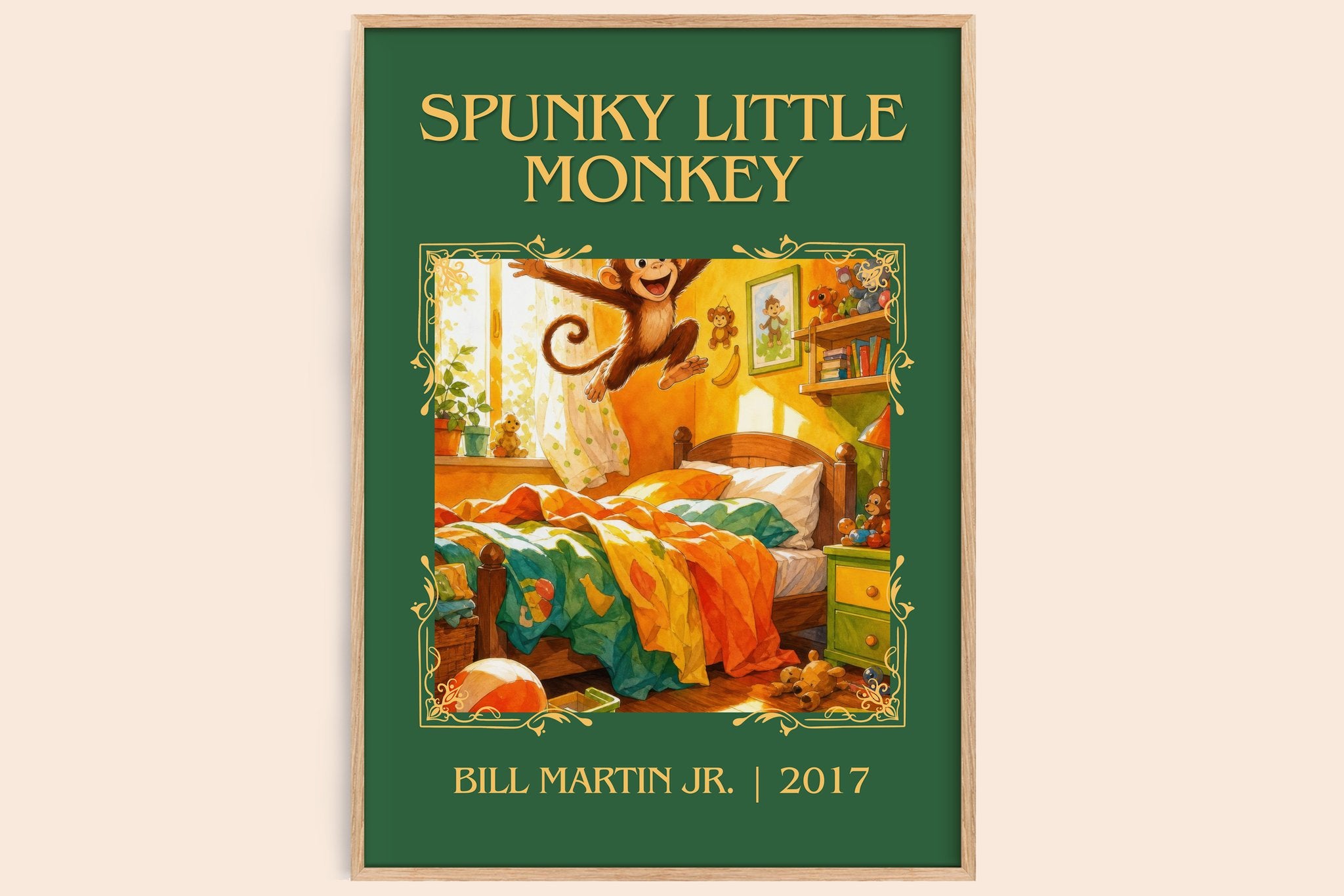 Spunky Little Monkey Classic Book Art Print by Bill Martin Jr.