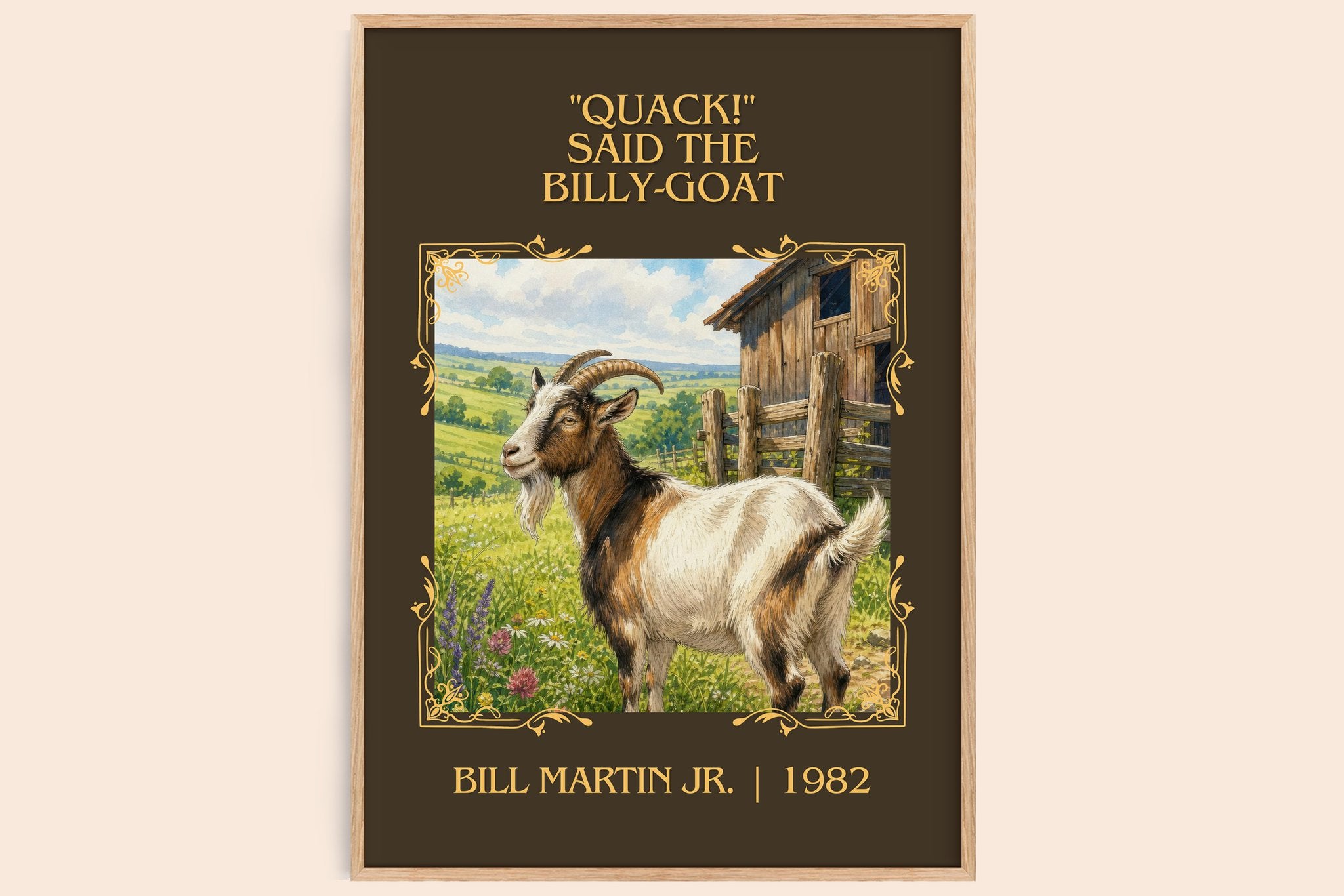 "Quack!" Said The Billy-Goat Classic Book Art Print by Bill Martin Jr.