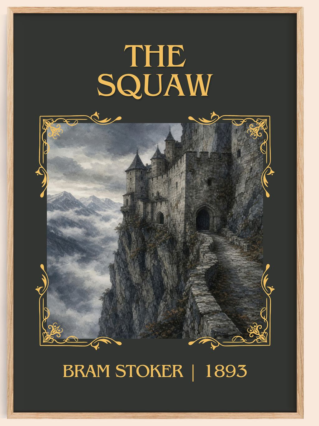 The Squaw Classic Book Art Print by Bram Stoker – book poster