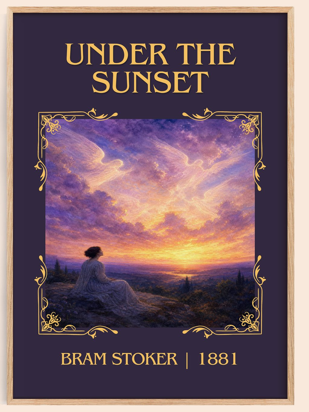 Under The Sunset Classic Book Art Print by Bram Stoker – book poster