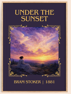 Under The Sunset Classic Book Art Print by Bram Stoker – book poster