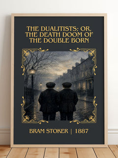 Dualitists; Or, The Death Doom Of The Double Born Classic Book Art – framed print leaning on a wooden floor