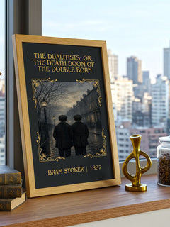 Dualitists; Or, The Death Doom Of The Double Born Classic Book Art – framed print on a city-view windowsill
