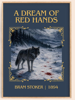 A Dream Of Red Hands Classic Book Art Print by Bram Stoker – book poster