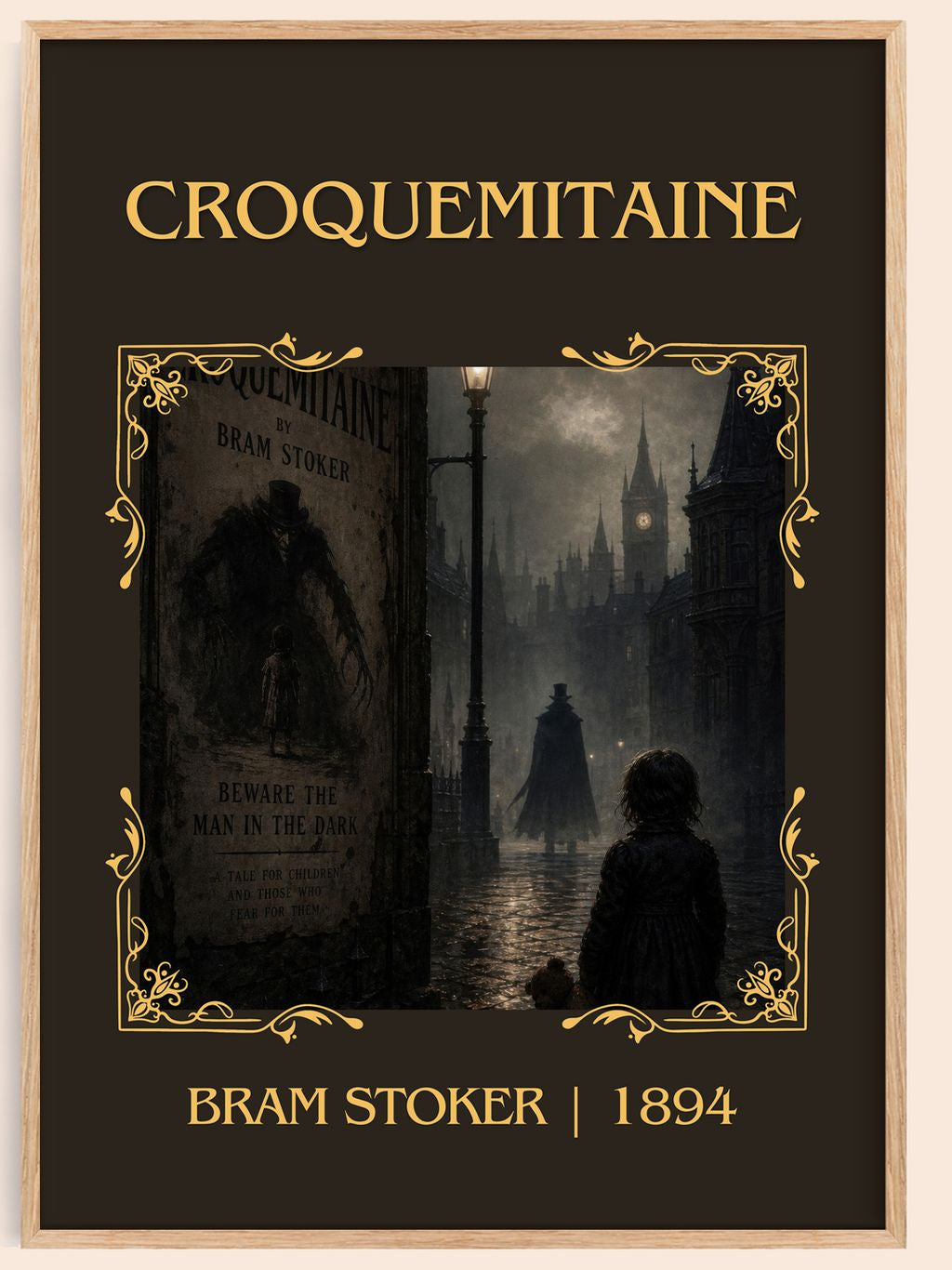 Croquemitaine Classic Book Art Print by Bram Stoker – book poster