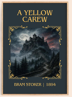 A Yellow Carew Classic Book Art Print by Bram Stoker – book poster