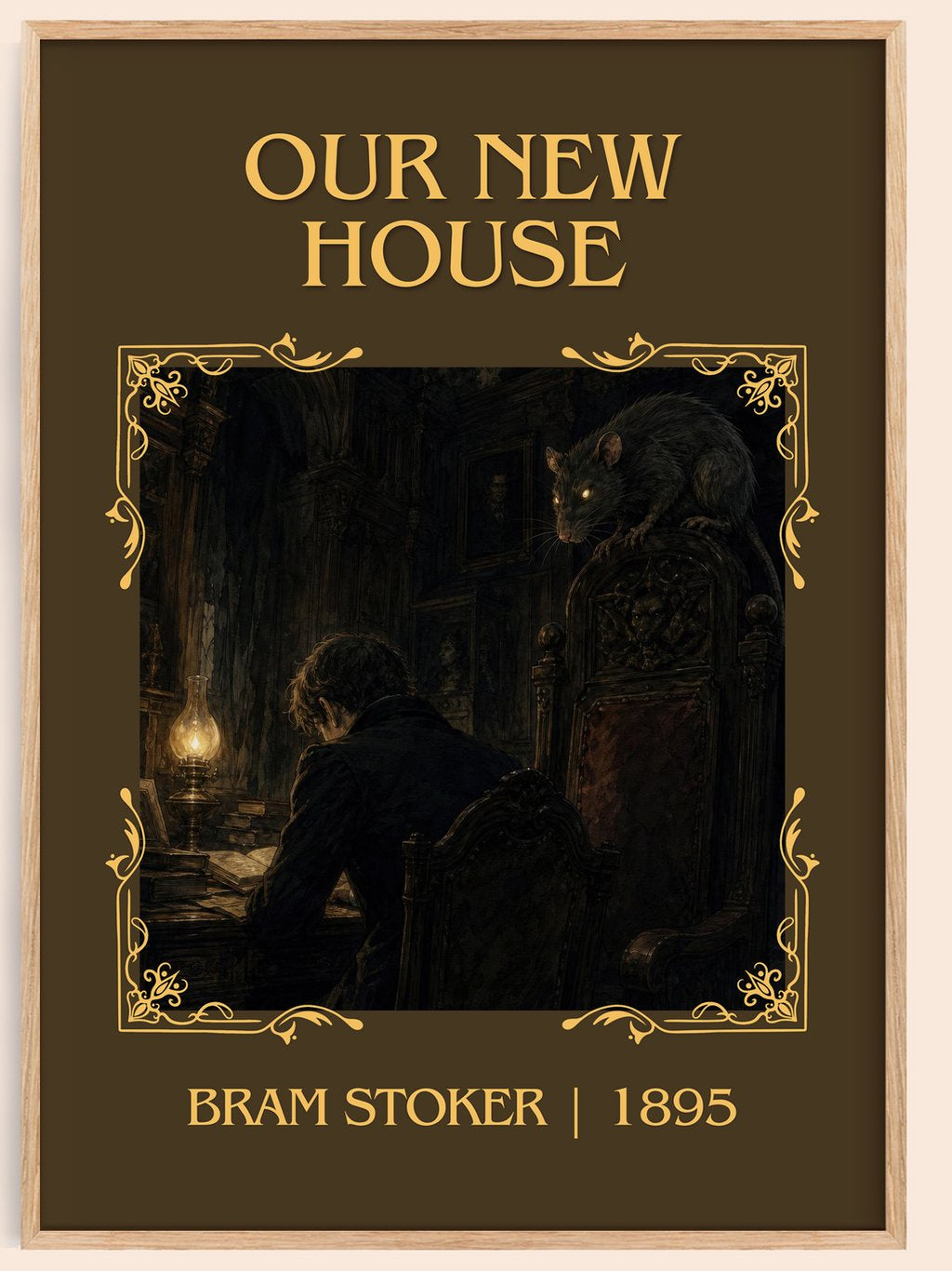 Our New House Classic Book Art Print by Bram Stoker – book poster