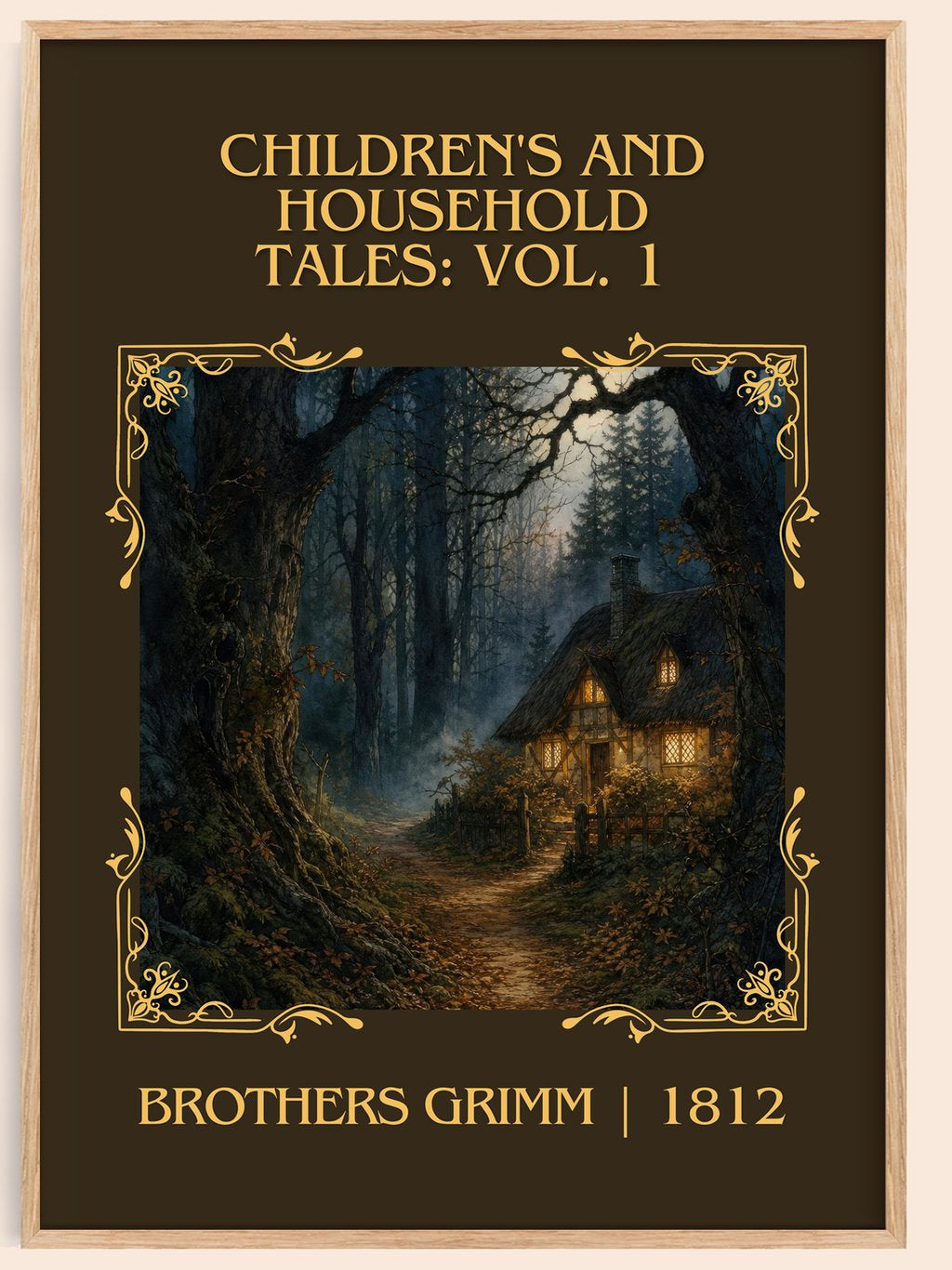 Children'S And Household Tales: Vol. 1 Classic Book Art Print – book poster