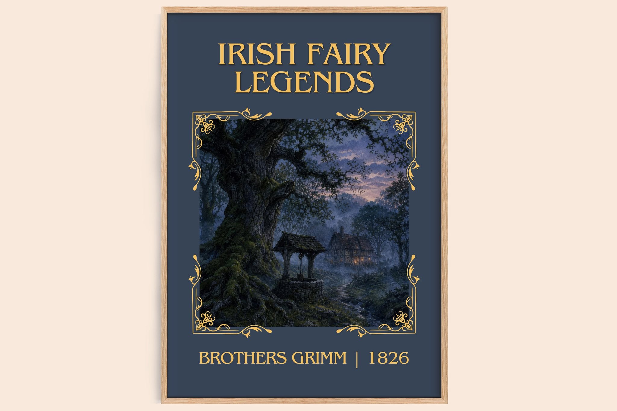 Irish Fairy Legends Classic Book Art Print by Brothers Grimm