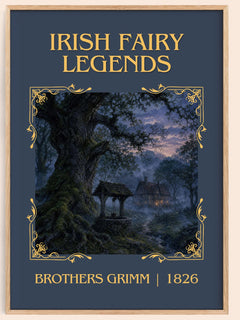 Irish Fairy Legends Classic Book Art Print by Brothers Grimm – book poster