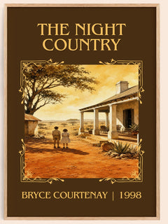 The Night Country Classic Book Art Print by Bryce Courtenay – book poster