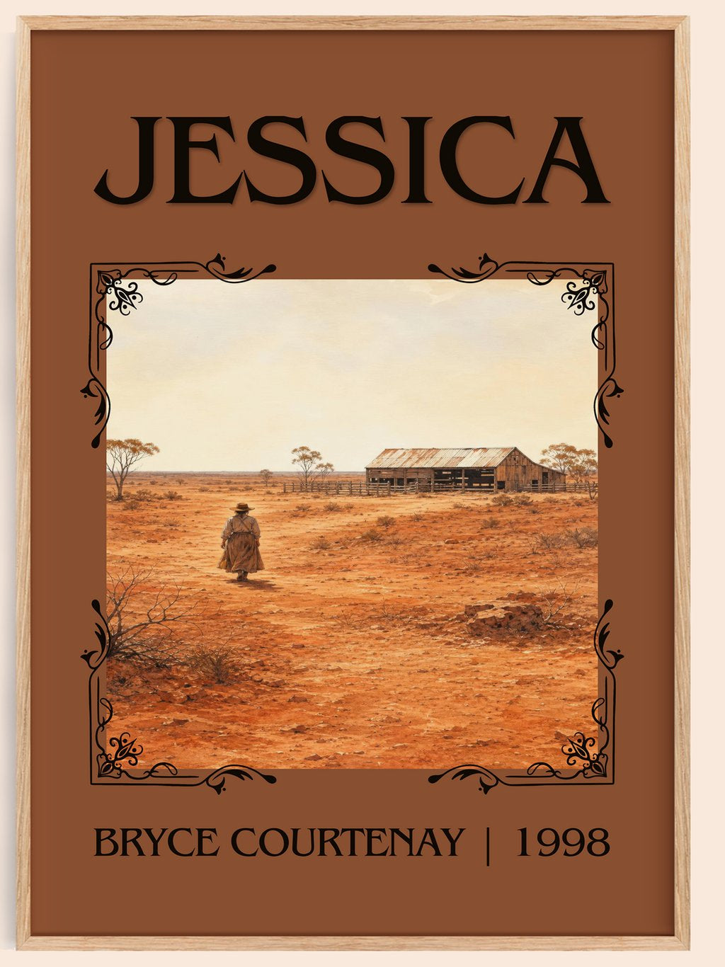 Jessica Classic Book Art Print by Bryce Courtenay – book poster