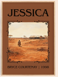 Jessica Classic Book Art Print by Bryce Courtenay – book poster