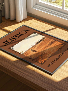 Jessica Classic Book Art Print by Bryce Courtenay – print on a sunlit desk