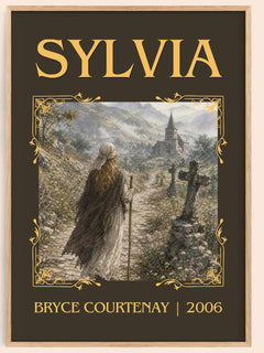 Sylvia Classic Book Art Print by Bryce Courtenay – book poster