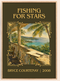 Fishing For Stars Classic Book Art Print by Bryce Courtenay – book poster