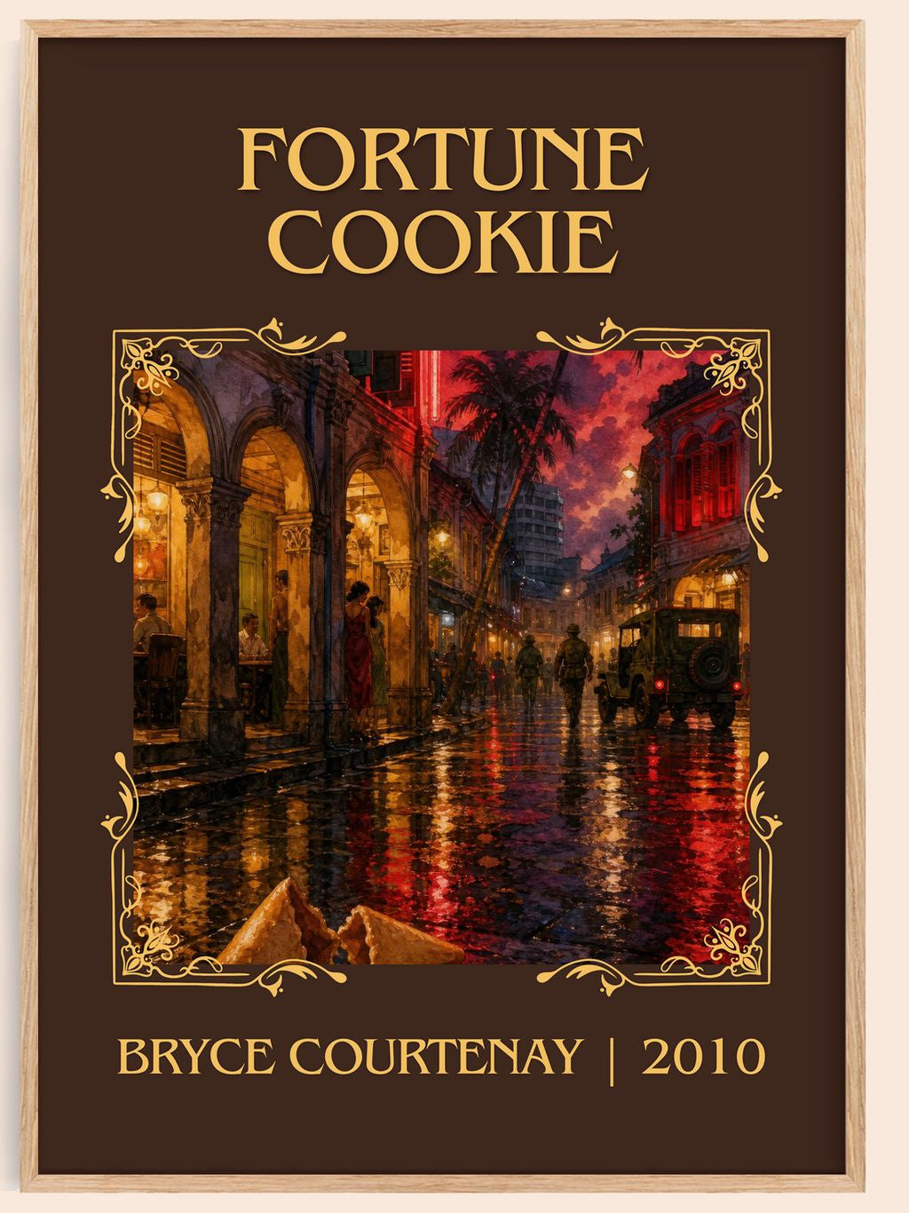 Fortune Cookie Classic Book Art Print by Bryce Courtenay – book poster