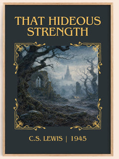 That Hideous Strength Classic Book Art Print by C.S. Lewis – book poster
