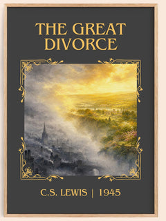 The Great Divorce Classic Book Art Print by C.S. Lewis – book poster